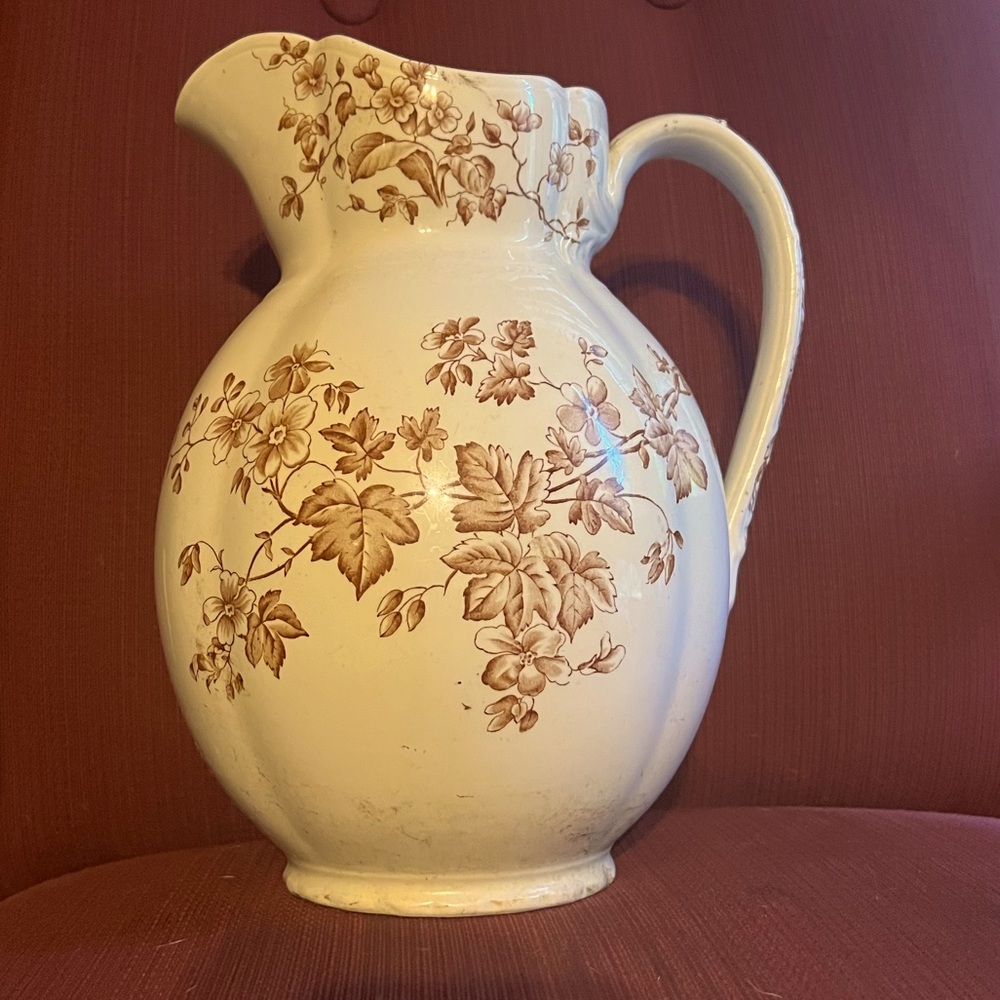 1870’s Clementson Bros. pitcher near mint condition.
